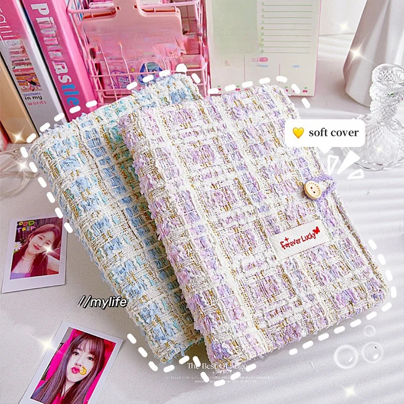 A5 Ins Cute 3 Inch Card Photo Album Collect Book Binder Photocards Kpop Idol Card Photo Holder Book with 20 Sleeves Storage