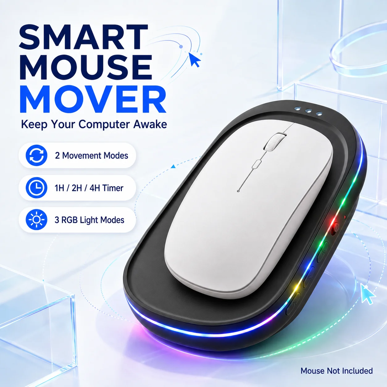 Mouse Jiggler Virtual Mouse Anti-sleep Automatic Movement To Prevent Computer Lock Screen Mouse Electronic Artifact Mouse Mover