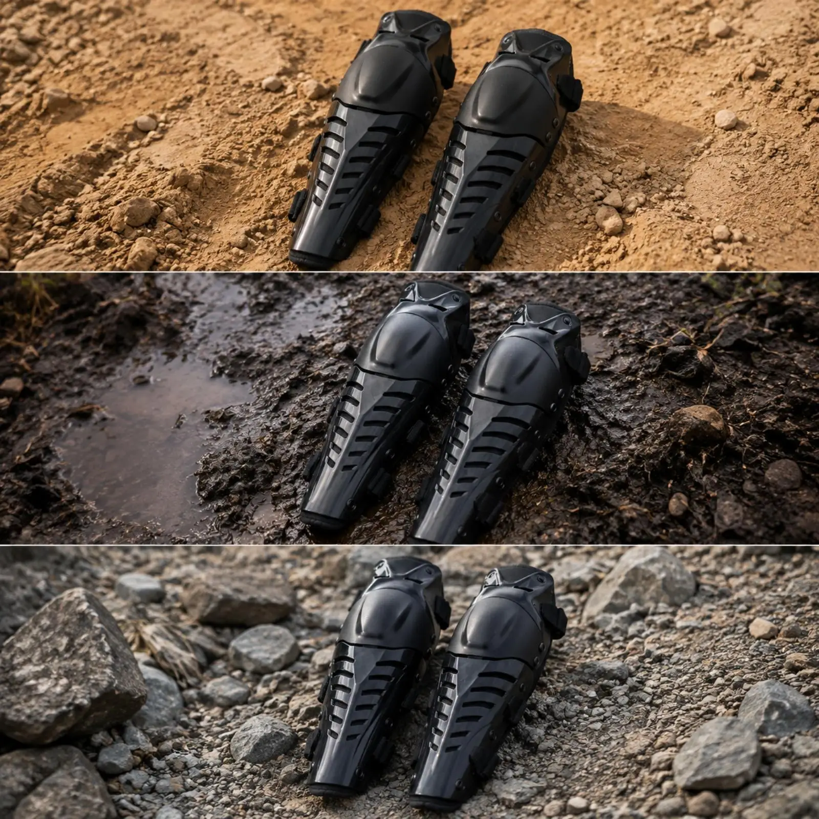 Shock Absorbing Knee Guard with Articulated Design and Breathable Padding for Motorcycle Off Road Biking Outdoor Fun