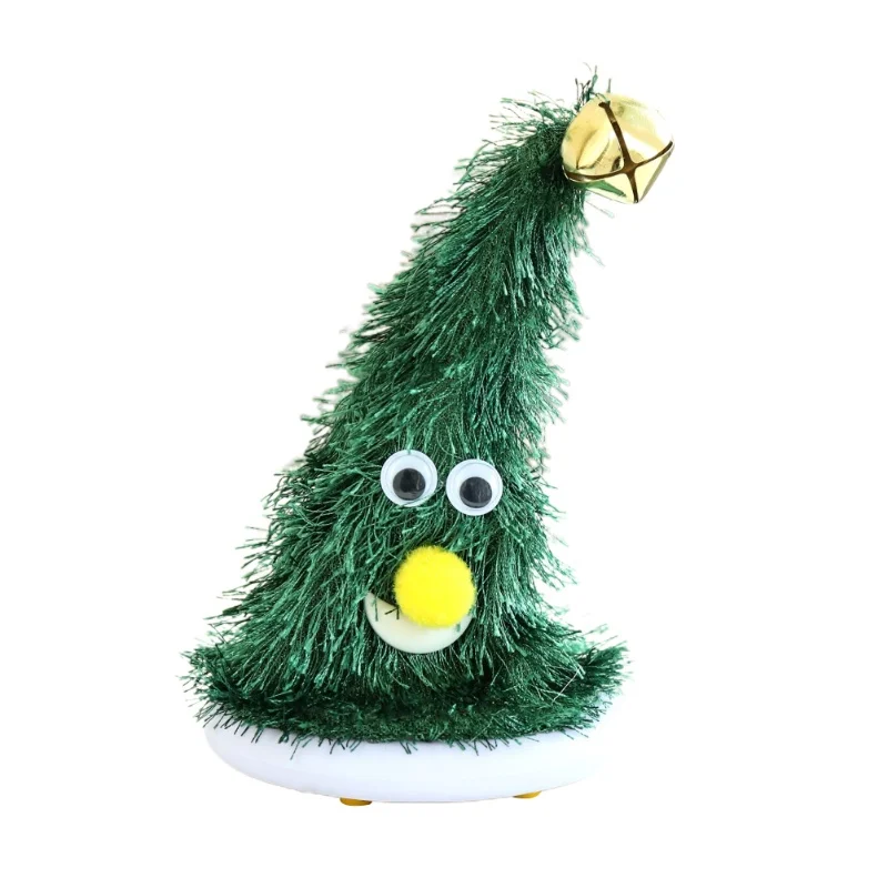 

Singing And Dancing Santa Claus Hat Electric Christmas Tree Xmas Hat Swing Musical Toy Luminous Toy Christmas Gift For Children