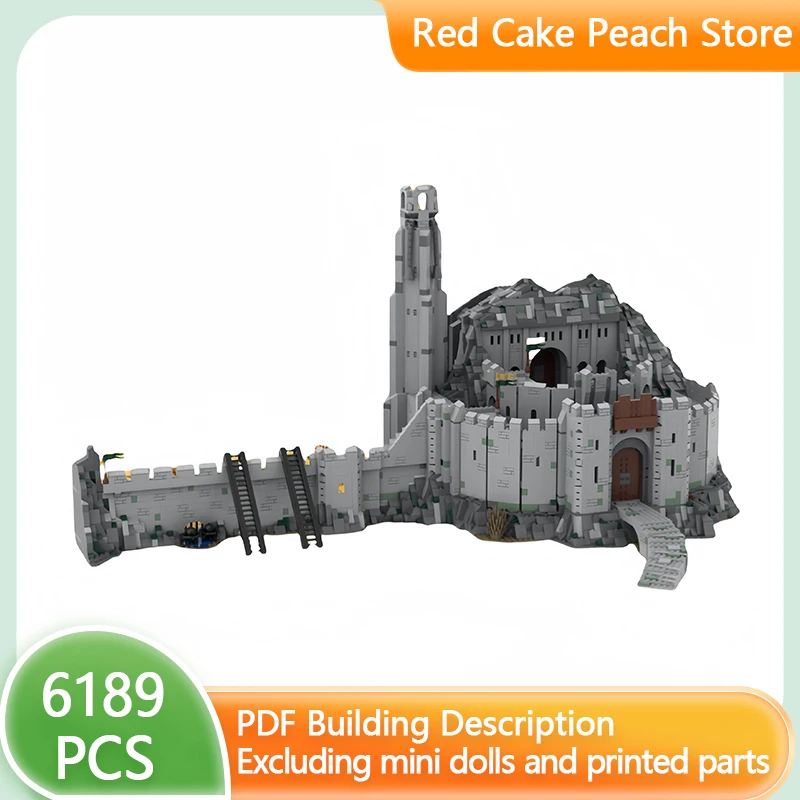 Ring Movie Model MOC Building Brick Medieval Military Castle Fortress Modular Technology Gift Holiday Assemble Children Toy Suit