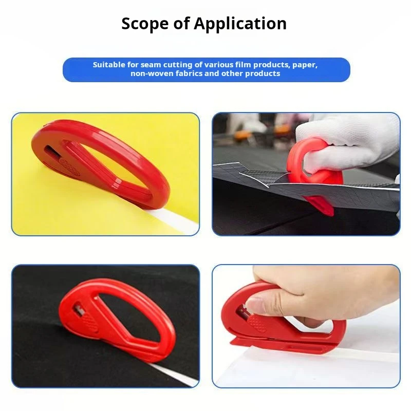 Easy-Glide Wrapping Paper Cutter with Safe Razor Blade, Perfect for Gift Wrap, Crafts & Office Use, Ensures Precise Cuts