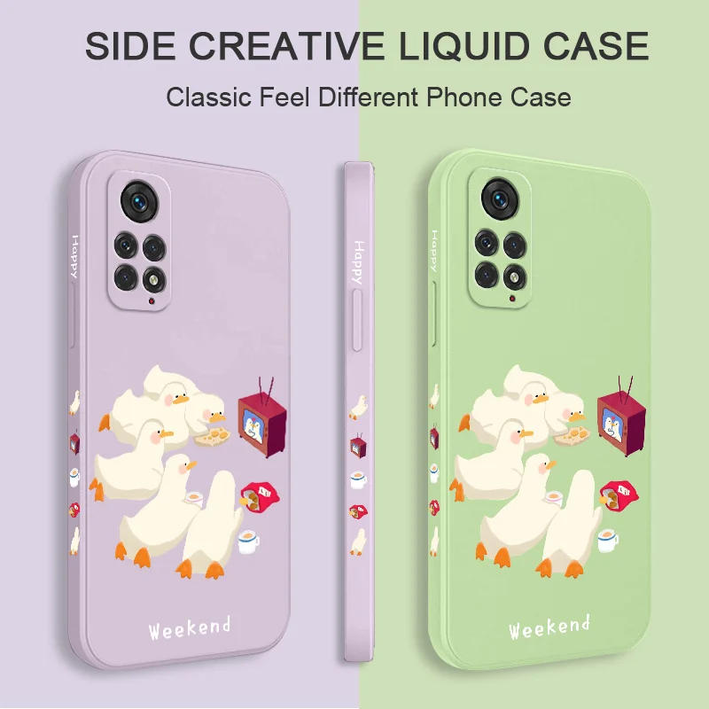 Party Ducklings Phone Case For Xiaomi Redmi Note 12 12S 11 11S 10 10A 10T 10S 9T 9 8 7 A1 Pro Plus 10C 4G 5G Silicone Cover