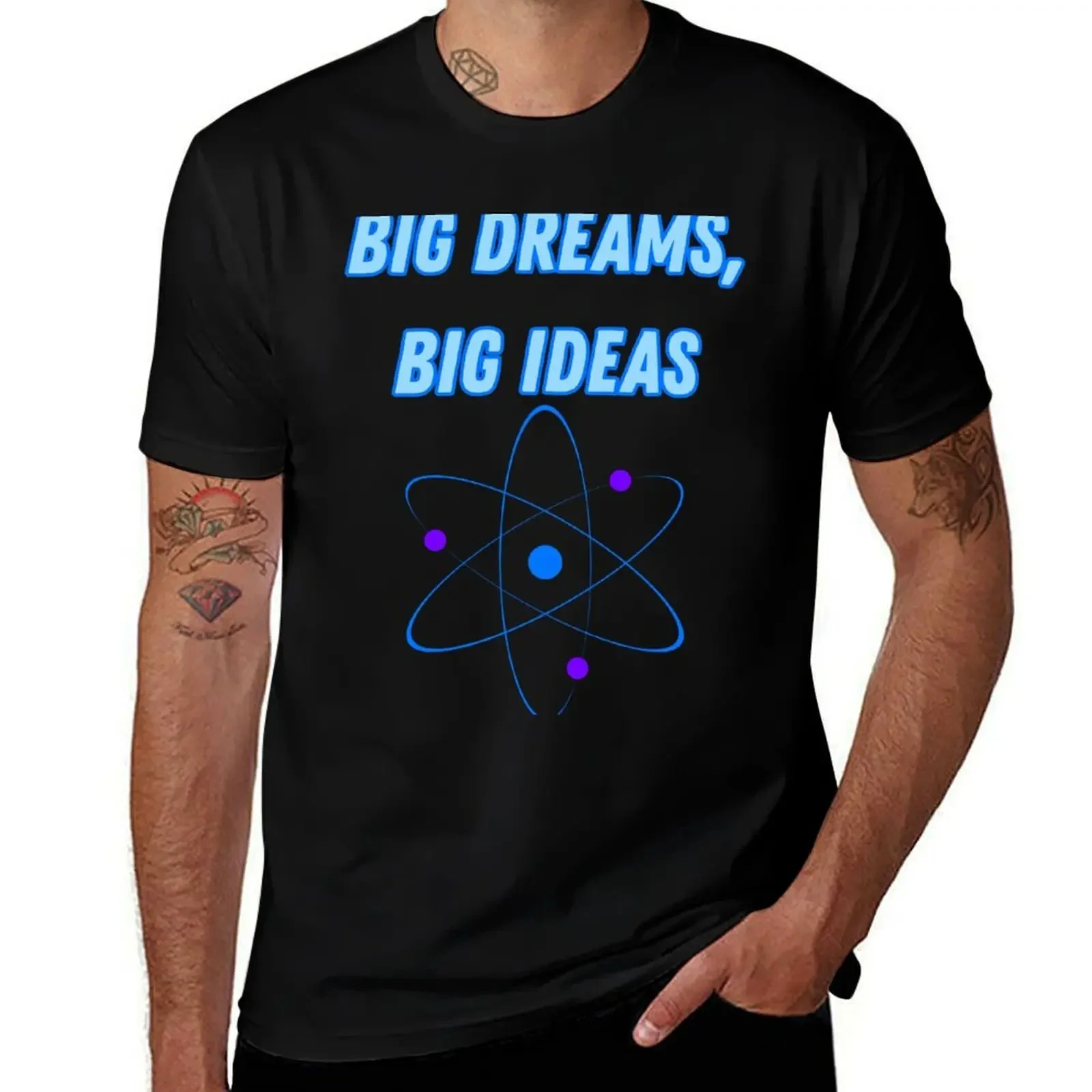

Big Dreams Big Ideas T-Shirt plain street wear plus size clothes anime shirts men