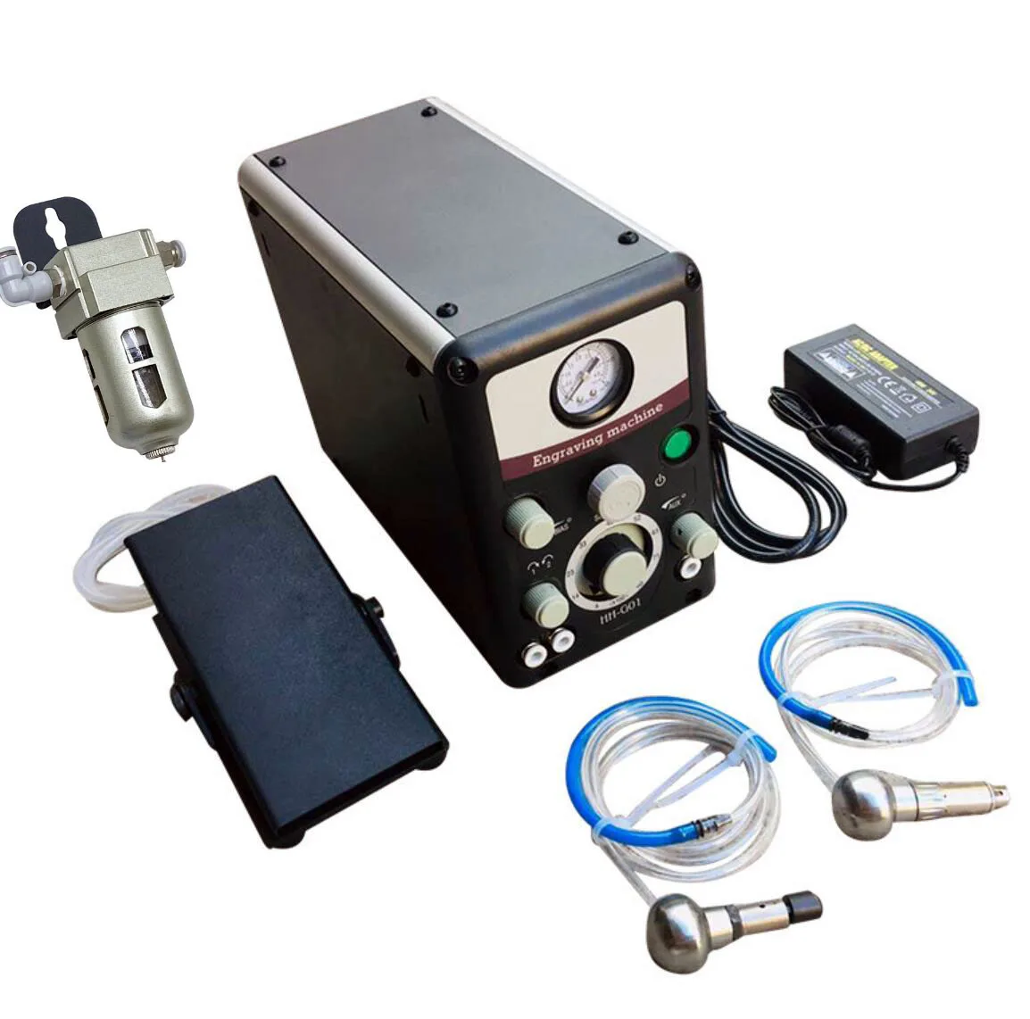 Herramientas de ajuste de piedra y grabado a mano, máquina de grabado neumática de configuración rápida, equipo de fabricación de joyas, HH-G01