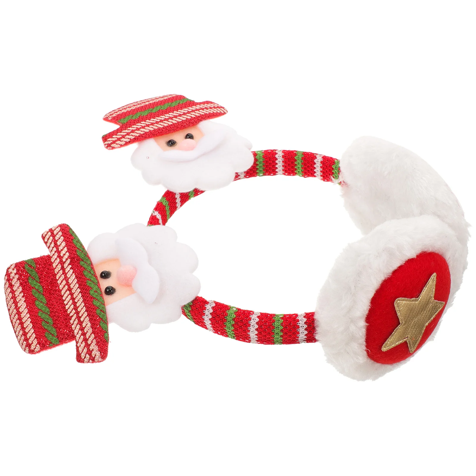 

Christmas Earmuffs Headdress Party Accessory Lovely Warmer Women Decorate Women's Headband Plastic Winter Santa Claus