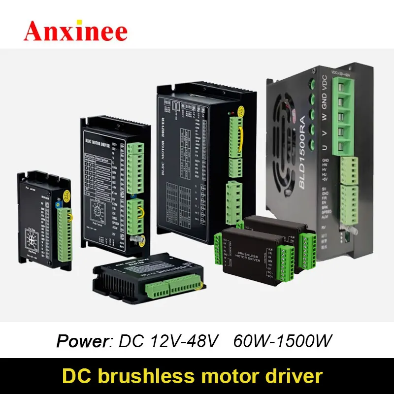

BLD-70 120 300 750 1500W Brushless Motor Speed Controller Module With Potentiometer 3PH 12V 24V 36V 48V BLDC Driver