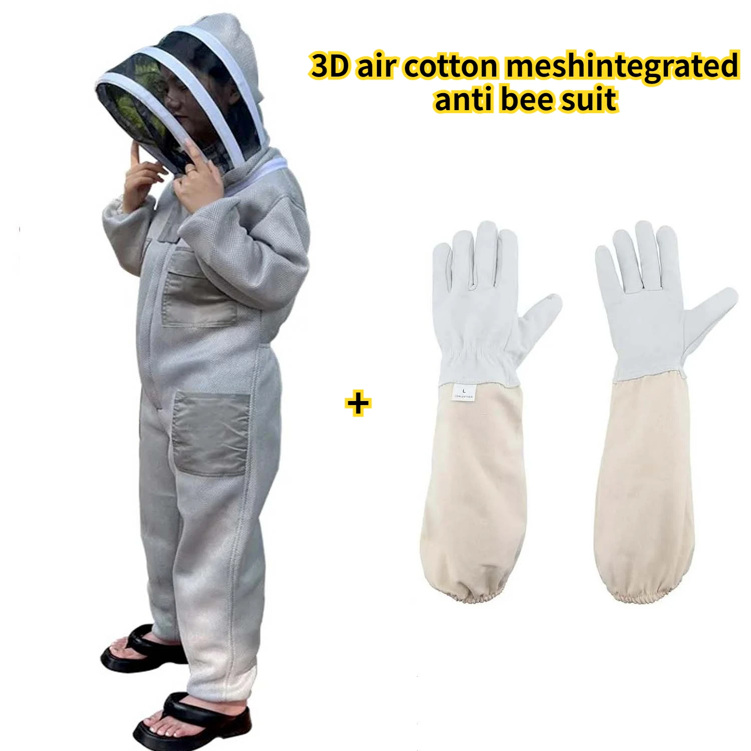 

3D дышащая одежда для пчеловодства, защитная одежда, новое утолщенное воздушное оборудование для сиамских пчел всего тела