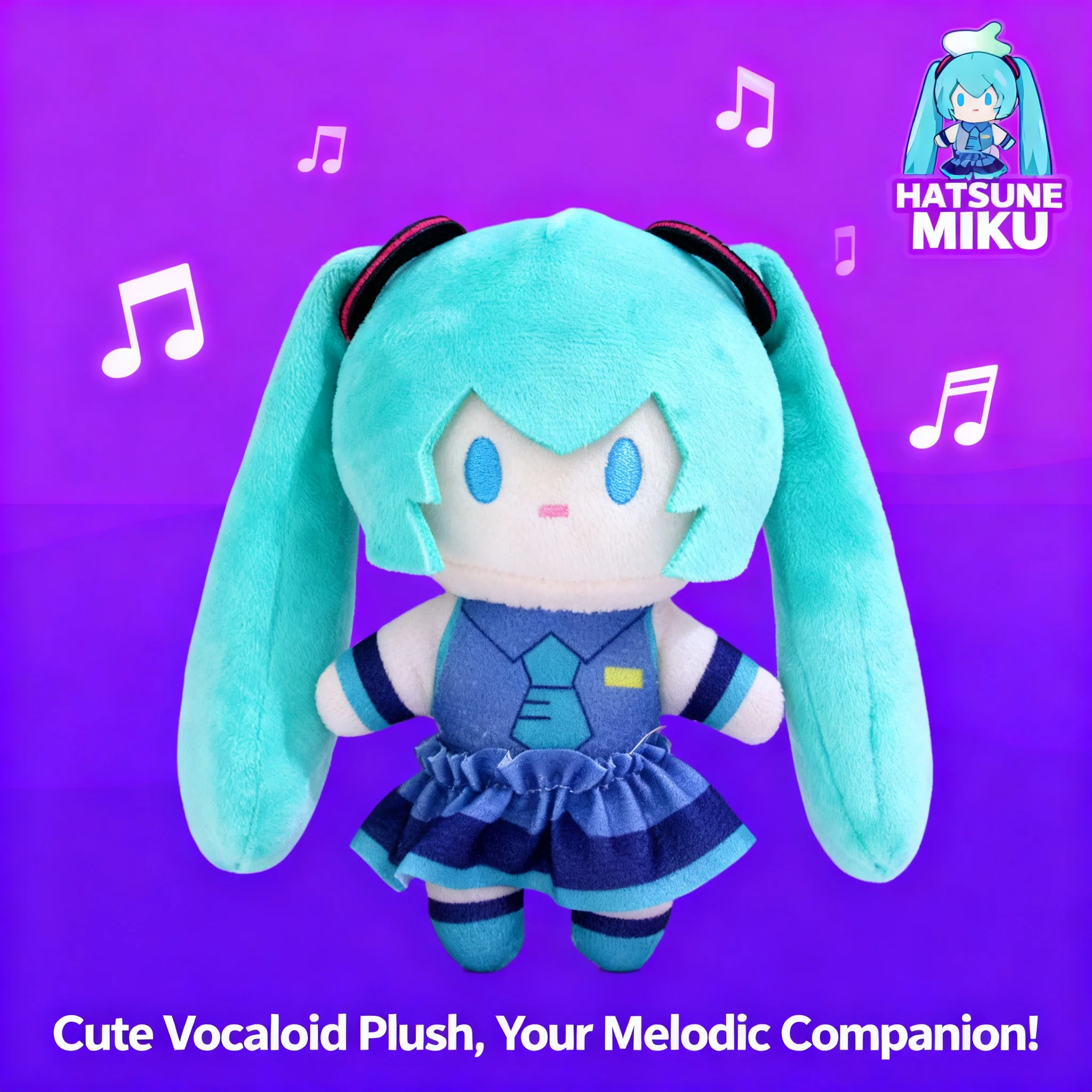 

Cute Pullable Hatsune Miku Doll Plush Toy Cartoon Figure Bag Charm Keychain Pendant Anime Character Stuffed Animal Hanging
