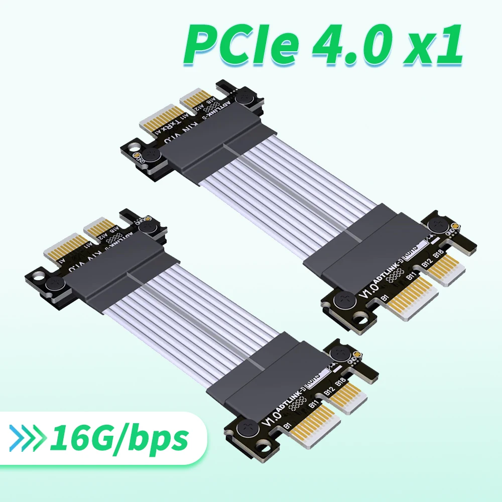 

PCI Express 4.0 Extension Cable X1 Male To Male Female To Female Pcie 1x Riser Cable Gen4 Full Speed 16G/bps K11VS K11NS K11FF