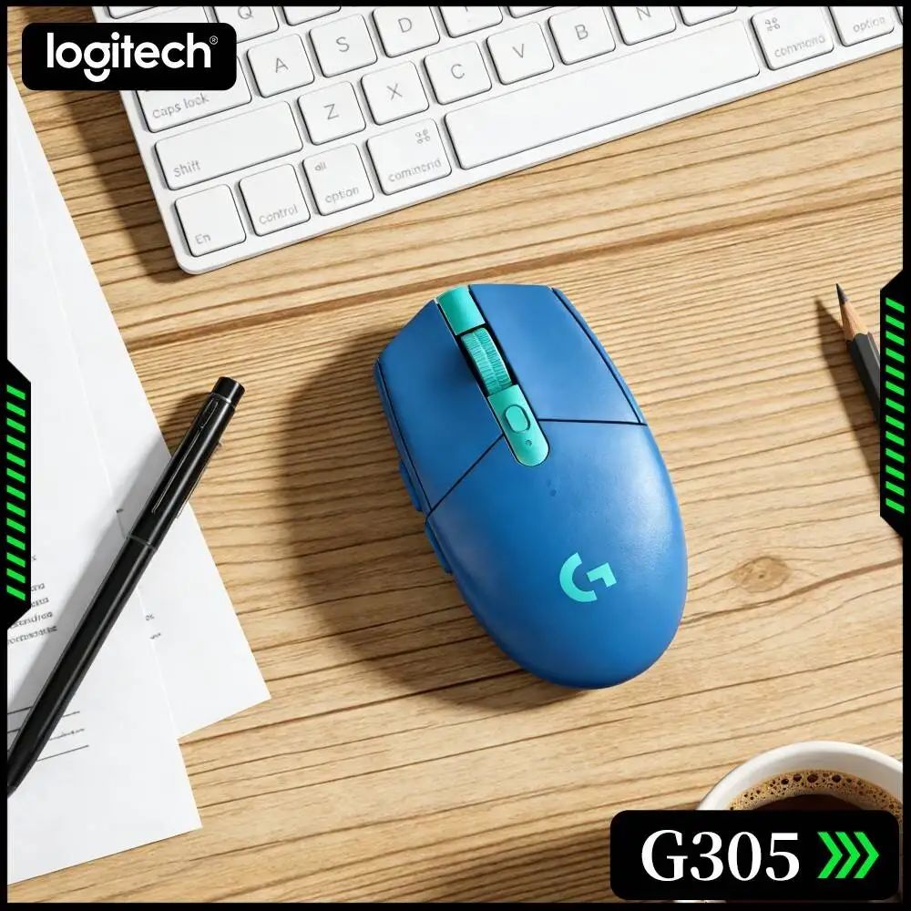 Logitech G305 LIGHTSPEED Wireless Gaming Mouse 12000 DPI 6 Programmable Buttons No Cable Restriction PC Mac