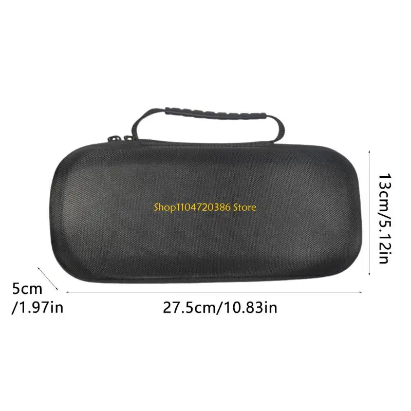 K0EA Compact Leather Holder Leather Travel Case Soft Lined Offering Vibration Dampening & Practical Top Handle for AYN odin3