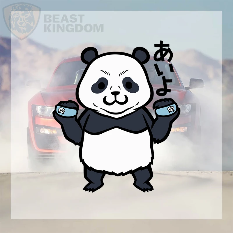 Car Stickers Cartoon Panda Vinyl Decal Waterproof Die Cut Bubble Free Anti Slip for Motorcycle Door Laptop Bumper Auto Decor