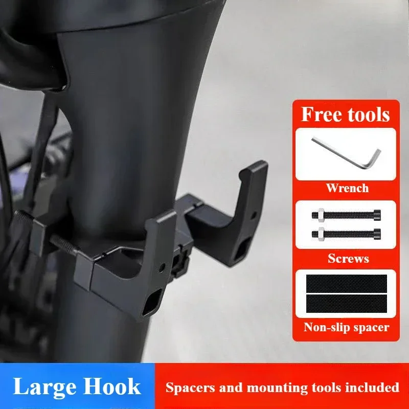 Gancho de ponta dupla para bicicleta elétrica, motocicleta, saco de compras frontal, acessórios de modificação de equitação