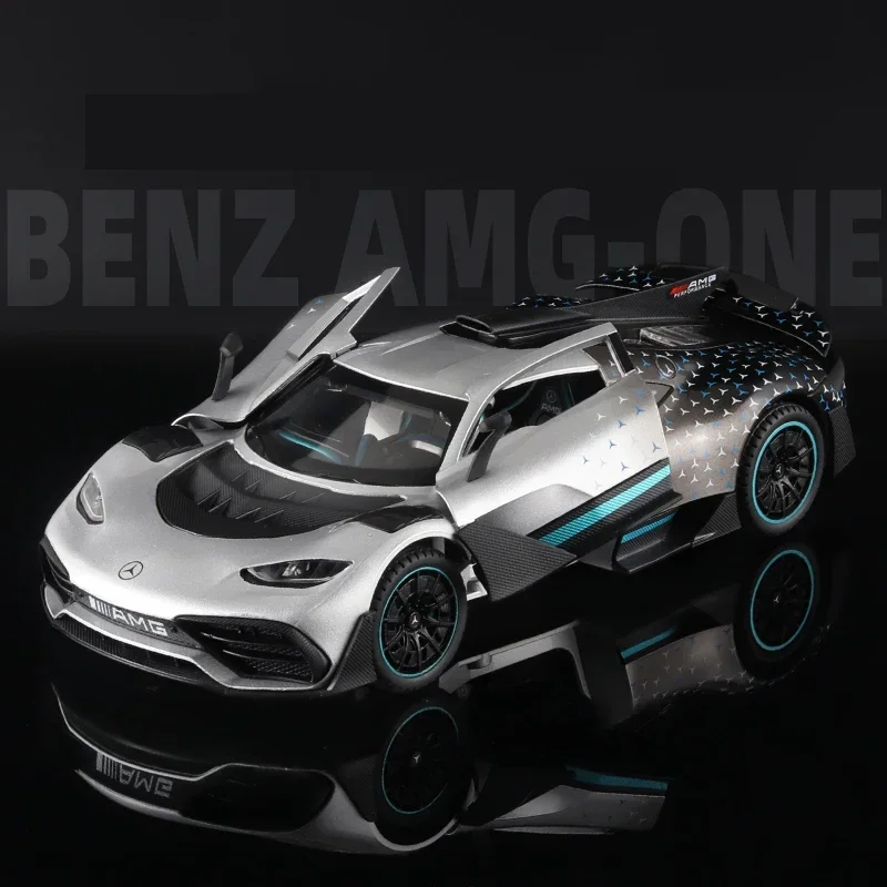 1:24 Mercedes Benz AMG ONE Sports Car Alloy Model Car Modified Metal Diecast Toy Car Simulation Sound & Light Gifts For Children