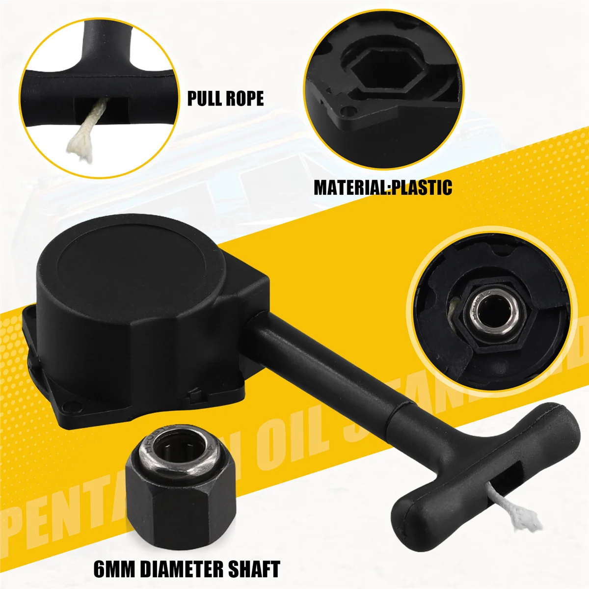 Ainy r020 rolamento de porca sextavada e r020 pull starter-vertex 16 18 21sh 21 motor nitro para rc 1/10 carro caminhão, 1 peça