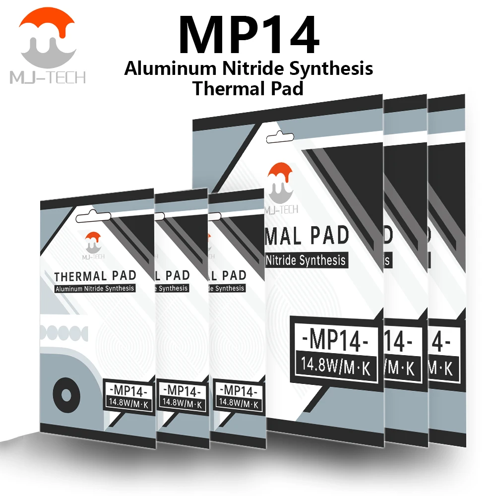 Nouveau MP14 coussin thermique 120x120mm 14.8 W/mk GPU CPU SSD ordinateur portable dissipateur thermique refroidissement tampons thermiques carte mère Silicone graisse Pad