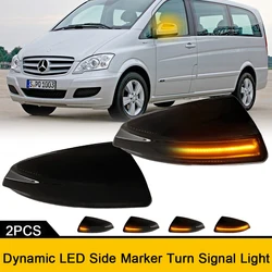 LED Sequential Blinker Side Mirror Indicator Turn Signal Marker Flashing Lights For Mercedes Benz Vito Bus Mixto Box W639 Viano