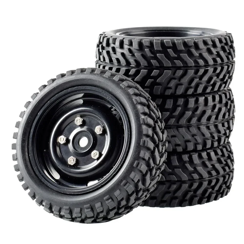 4 roues de 75mm, pneus de Buggy tout-terrain, pour Wltoys 144001 124018 124019 MN99S MN90 MN86 HSP HPI 1:10 1:14 1:16