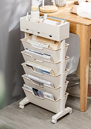 

Good Mobile Classroom Desk Bookcase Bookstand Book Storage Shelf Bookbag Hanging Class Table Side Study Side Stand Side Shelf