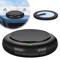 Car Air Purifier Solar/USB Powered, HEPA Filter & Negative Ion, Remove PM2.5/Smoke/Dust, 1200mAh Portable Auto Air Cleaner