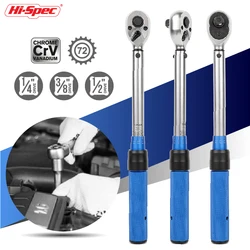 Hi-Spec Torque Wrench 5-220N.m 1/4 3/8 1/2 Square Drive High-Accuracy Car Bike Repair Hand Tools Spanner Torque wrench