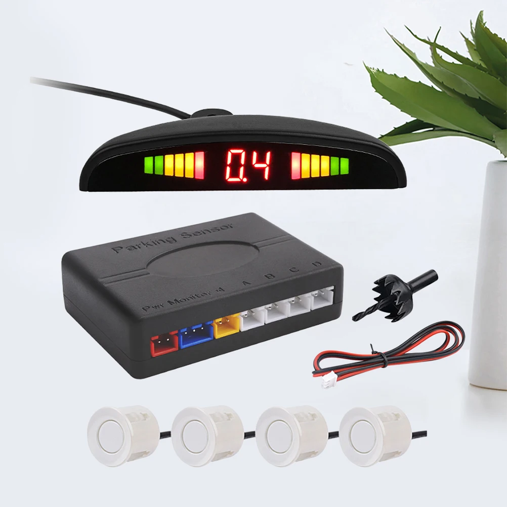 

Reversing Car Parking Sensors Professional Warning System Rear Back LED Display Universal Design Collision