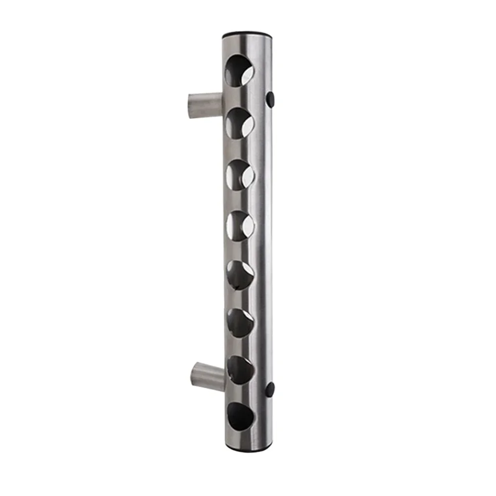 2PCS Home Restaurant Bar Decoration Wall-Mounted Stainless Steel Wine Rack 8 Holes Plating Table Bottle Holder Iron Wine Display