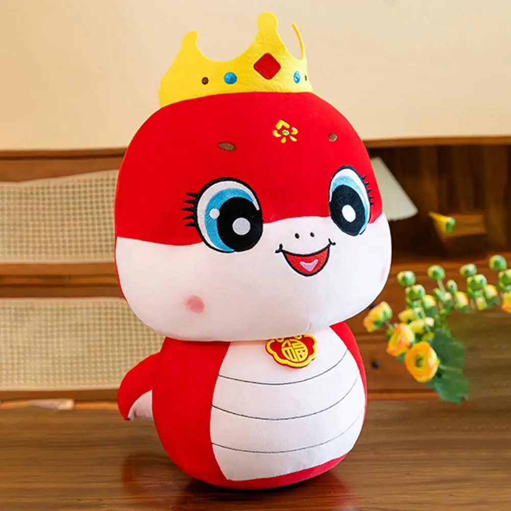 Chinese Lucky Doll Wealth Attracting Doll Chinese Traditional Snake Plush Toy for Boys Girls Soft Stuffed Gift with Cute Design