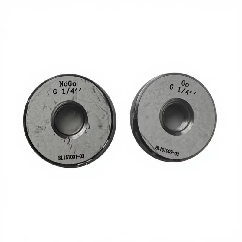 Master GO Nogo High Accuracy GCr15 Calibration Certified Metric Thread Ring Gauge G1/4"