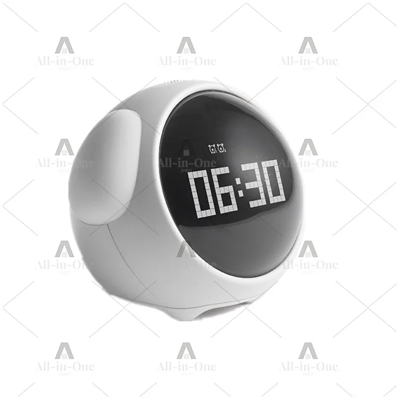LED Emoji Pixel Clock Smart Night Light Alarm Clock Bedside Digital Small Alarm Clock