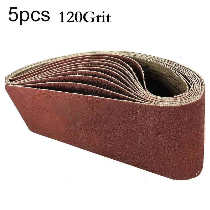 Workshop Sanding Belts 5pcs 75x533mm Polishing Sanders Supplies Wood 10/150/180 grit Alumina Leather Useful Equipment