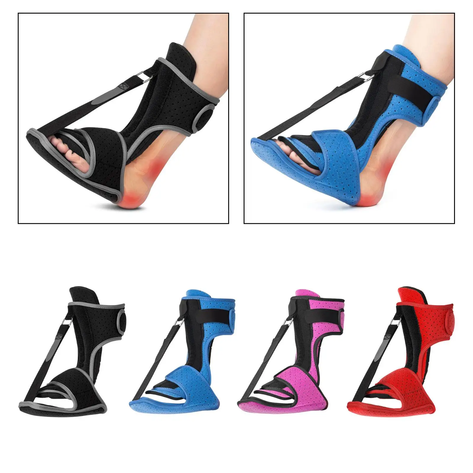 Plantar Night Splint Comfortable for Men or Women Lightweight Portable Arch Support Breathable Ankle Brace Plantar Brace