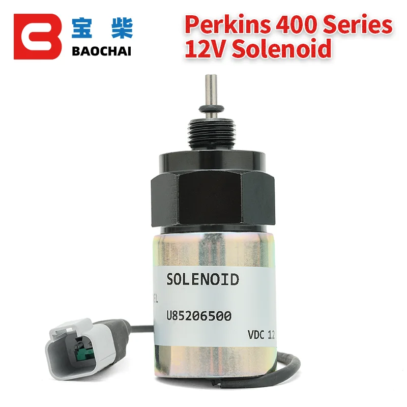 Diesel Genreator 12V Throttle Solenoid Valve U85206500 Compatible with Perkins 400 Series