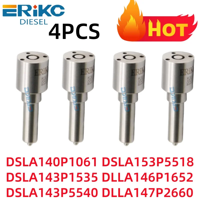 4pc DSLA140P1061 DSLA143P1535 DSLA143P5540 Common Rail Injector Nozzle Sprayer DSLA153P5518 DLLA146P1652 DLLA147P2660