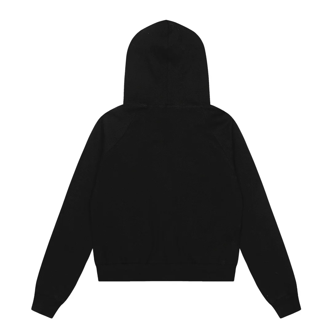 アメリカンヴィンテージ レベルガール エッジィネイルアートデザイン コージーフェイクファーカラー フード付きスウェットシャツ カーディガン