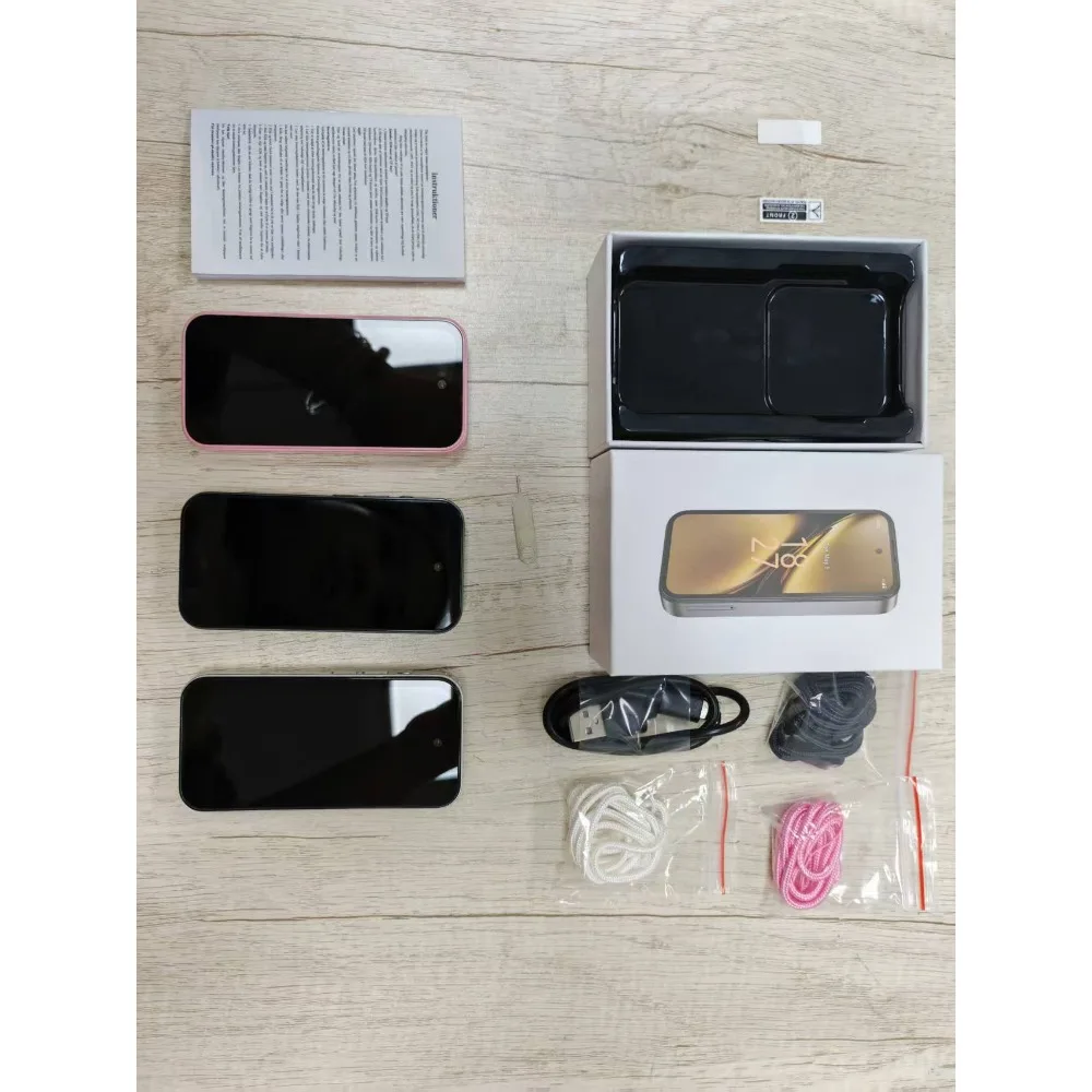 UNIWA Q333 4G 3.97 “ HD Mini Pink Smartphone 4GB RAM 64GB ROM 2000mAh Mobile Phones BT5.0 Google Play Store Face ID Small Phone