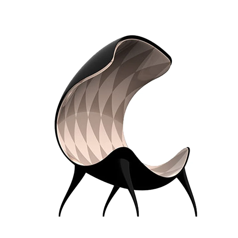 Ballet chair fiberglass elegant curved back