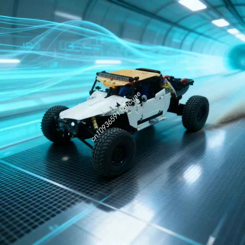 

975 деталей MOC: Техническая модель багги класса 1 (безлимитная серия), конструктор для сборки, развивающая игрушка, креативный подарок на Рождество