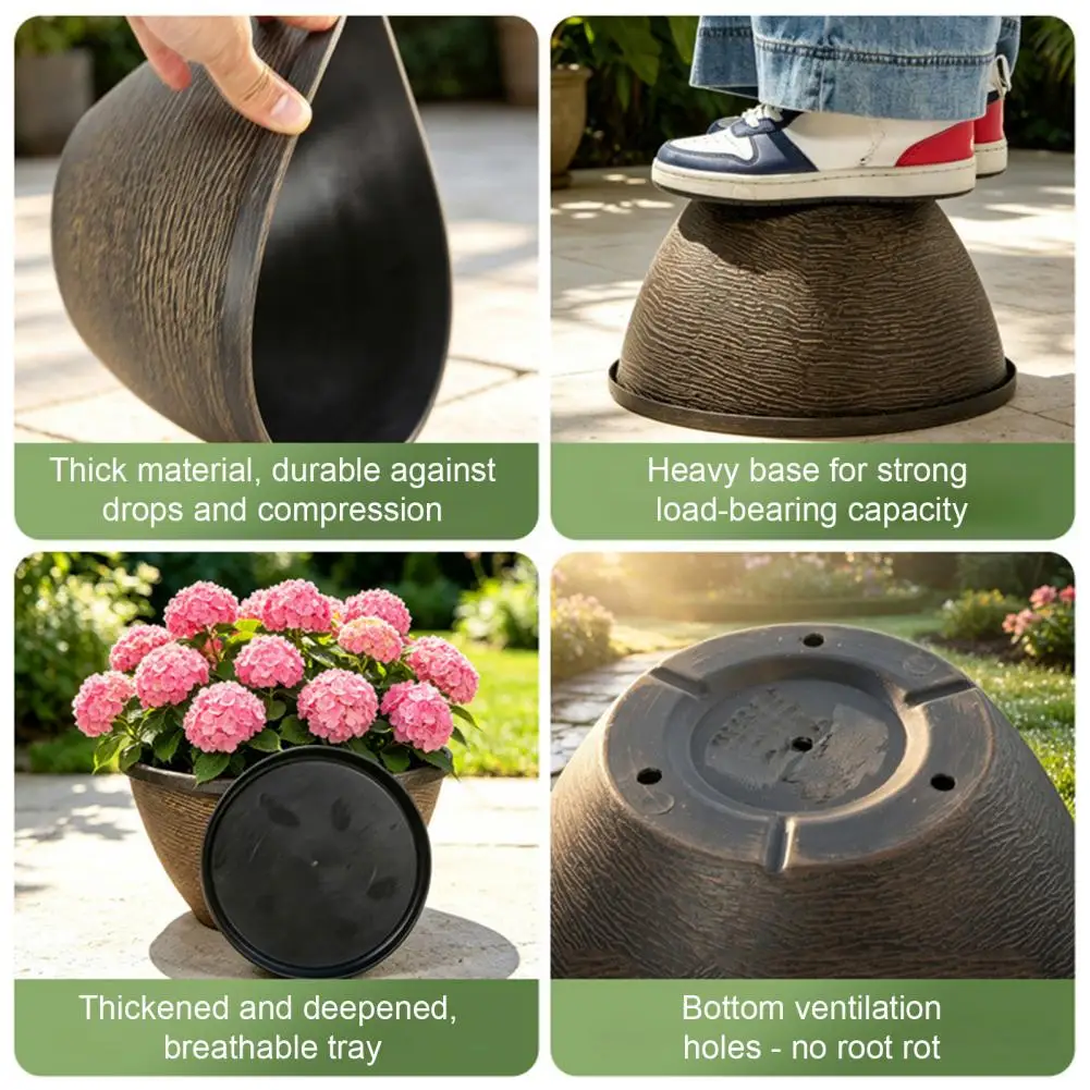 Round Drip Planter Trays Plant Saucer Durable Material Small Flower Pot Tray Indoor Outdoor Home Garden Supplies