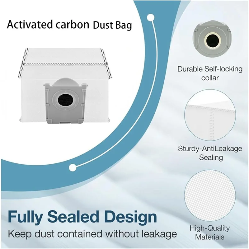 Sacchetti per la polvere di ricambio per Ecovacs Deebot X8 Pro Omni / T50 Pro / T50 Max per Yeedi S14 Plus Sacchetti per aspirapolvere