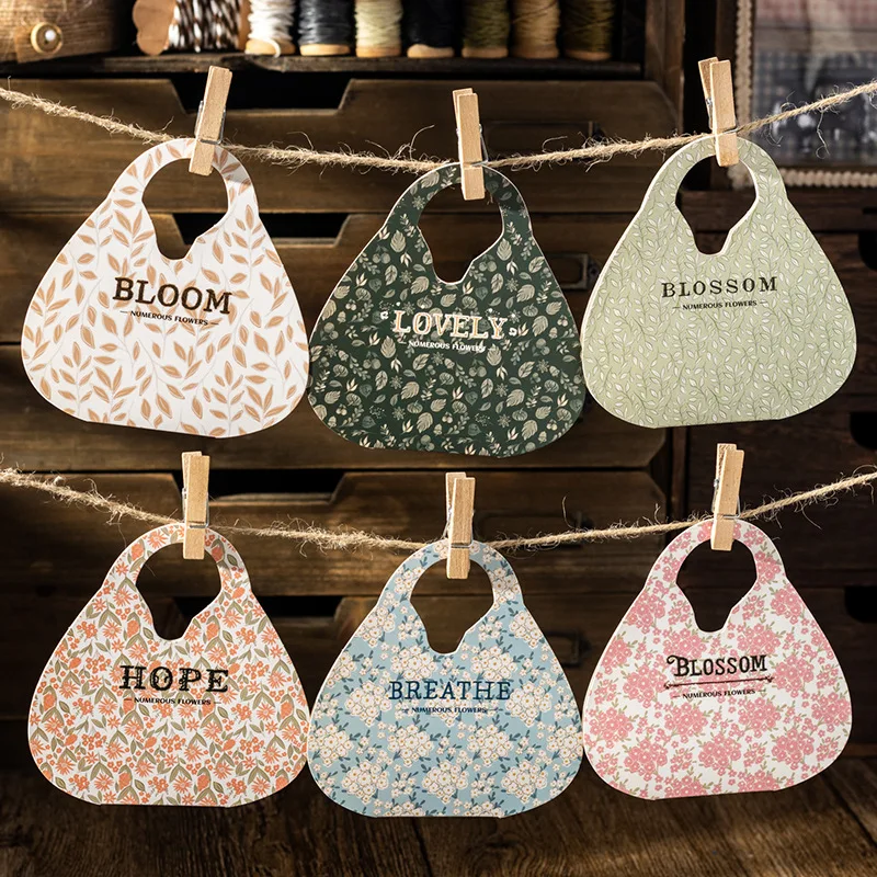 1pack/2pack Label Stickers Embroidery Languag 20pcs Series 6 Styles with Floral Embroidery ThemeIdeal for DIY Hand
