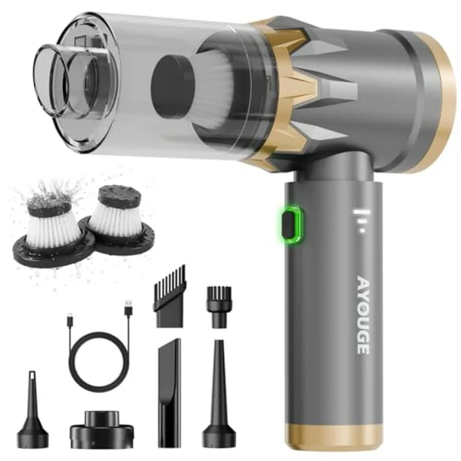 

Автомобильный пылесос Портативный беспроводной, мощный пылесос 20000 Па, бесщеточный двигатель, 3 скорости режима, пылесос 4 в 1, A