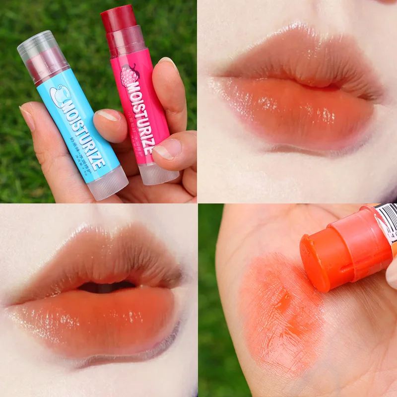 Fruit Lip Balm Lasting Moisturizing Natural Nourishing Sexy Red Lipstick Lighten Lines Plump Lip Anti-drying Hydration Lip Care