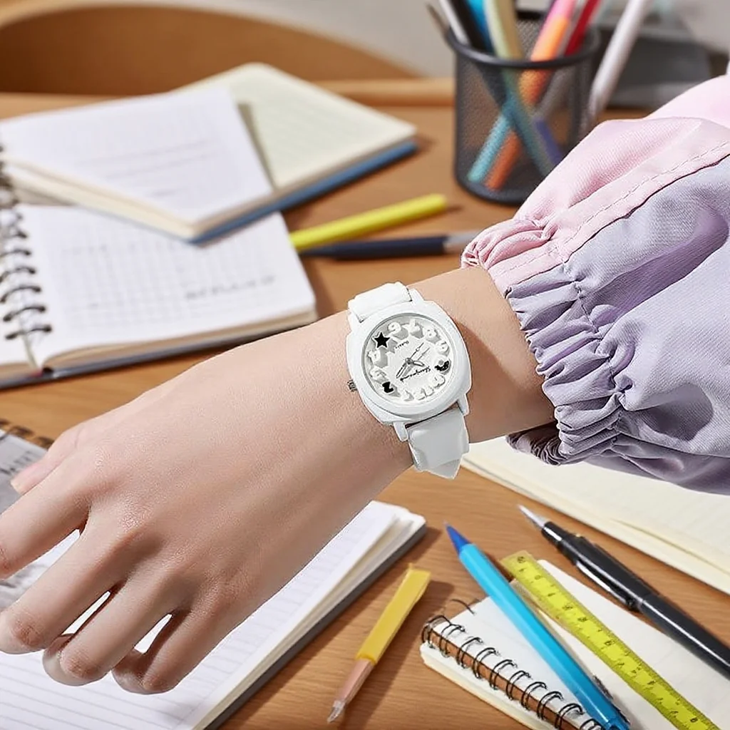 

Модные женские кварцевые часы с силиконовым ремешком, повседневные наручные часы с арабским циферблатом для девочек, часы Reloj Hombre