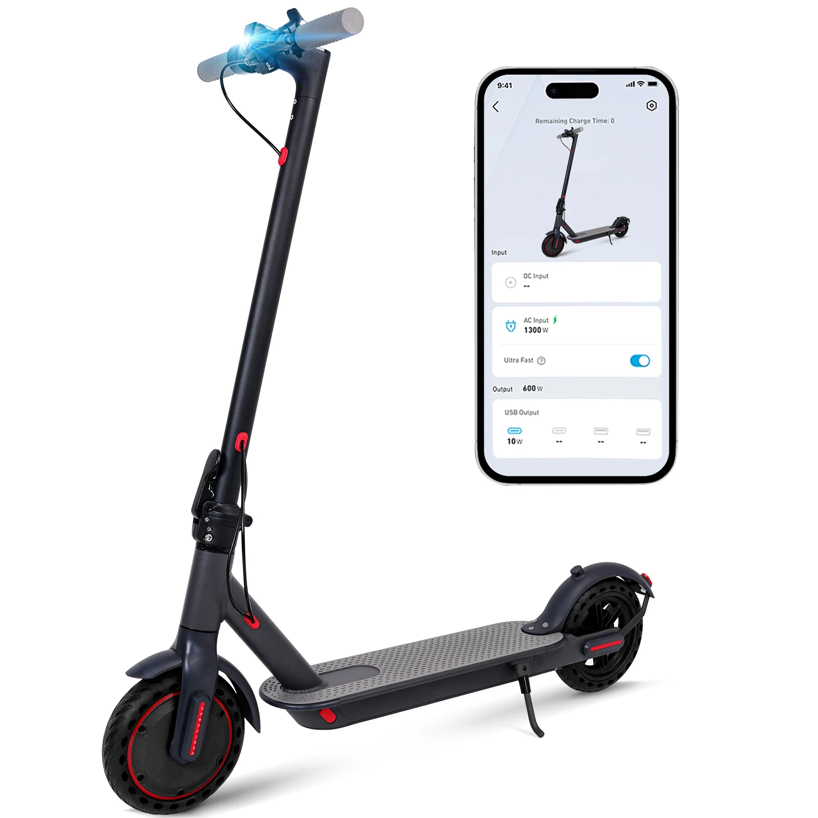 SURPOOTER CC09 Electric Scooter Super Endurance  Smart APP 36V 10.5Ah Waterproof and Shock-absorbing Foldable Electric Scooter