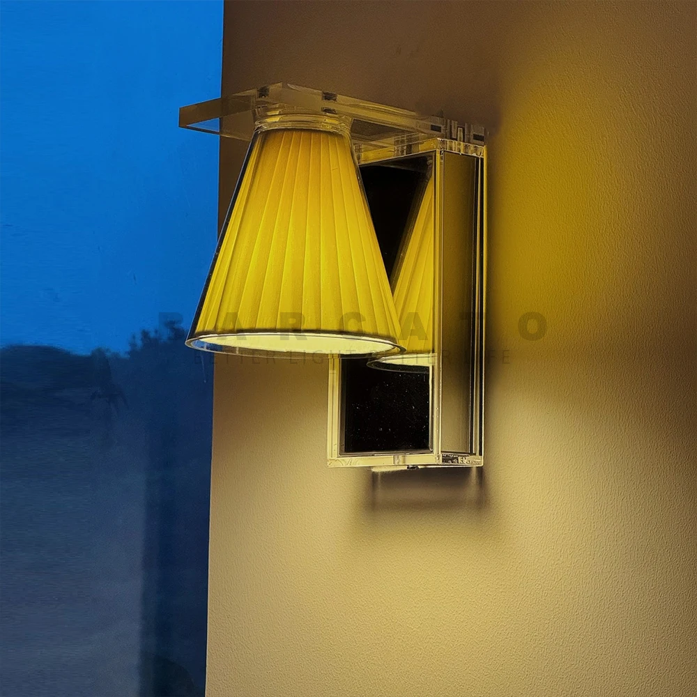 

Настенный светильник из скандинавского стекла, минималистичный роскошный дизайнерский светильник для гостиной, фоновая настенная лампа для спальни, прикроватная лампа для отеля, магазина