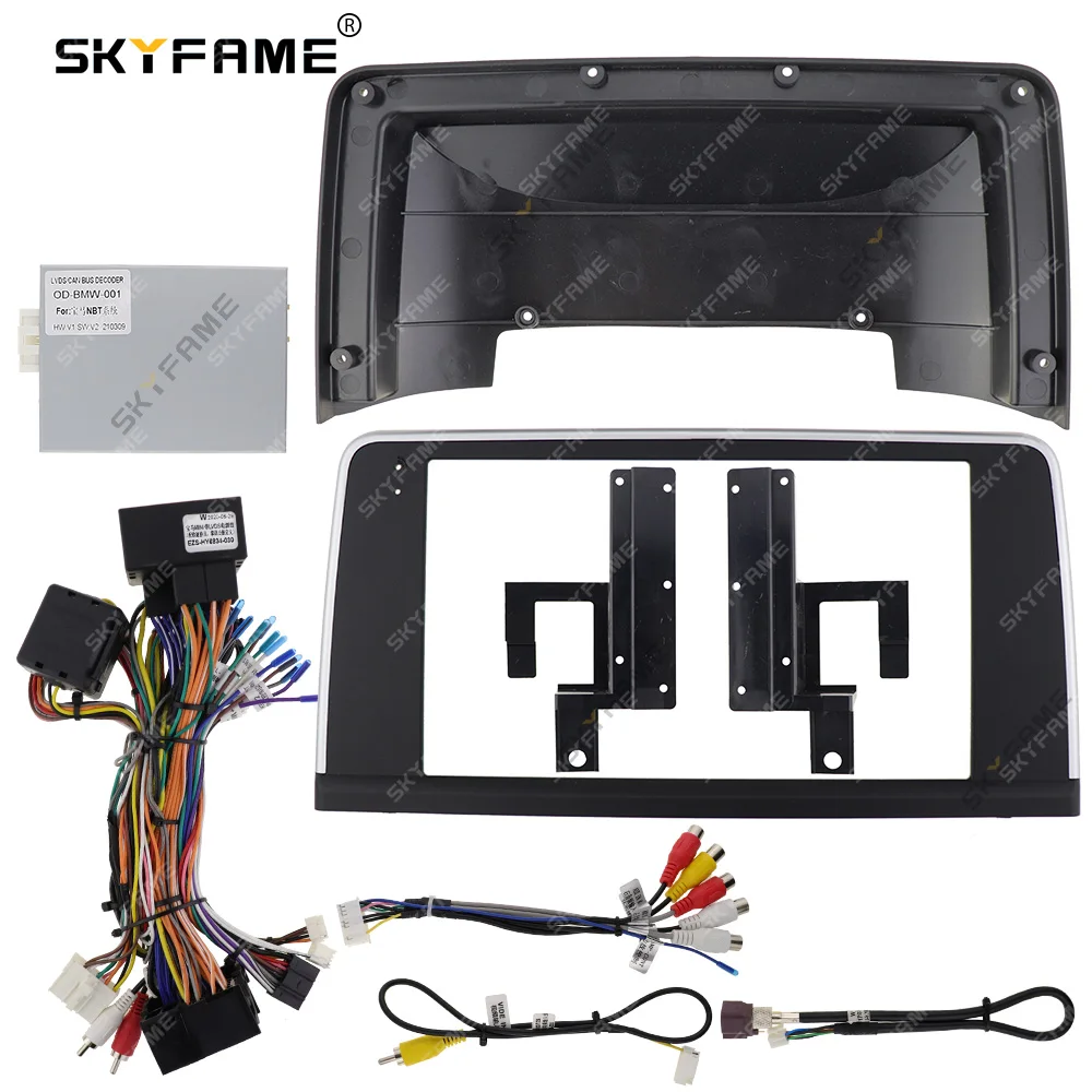 SKYFAME Car Frame Fascia Adapter Canbus Box Android Radio Dash Fitting Panel Kit For BMW 3 Series F30 F31 F34 F35 MPT