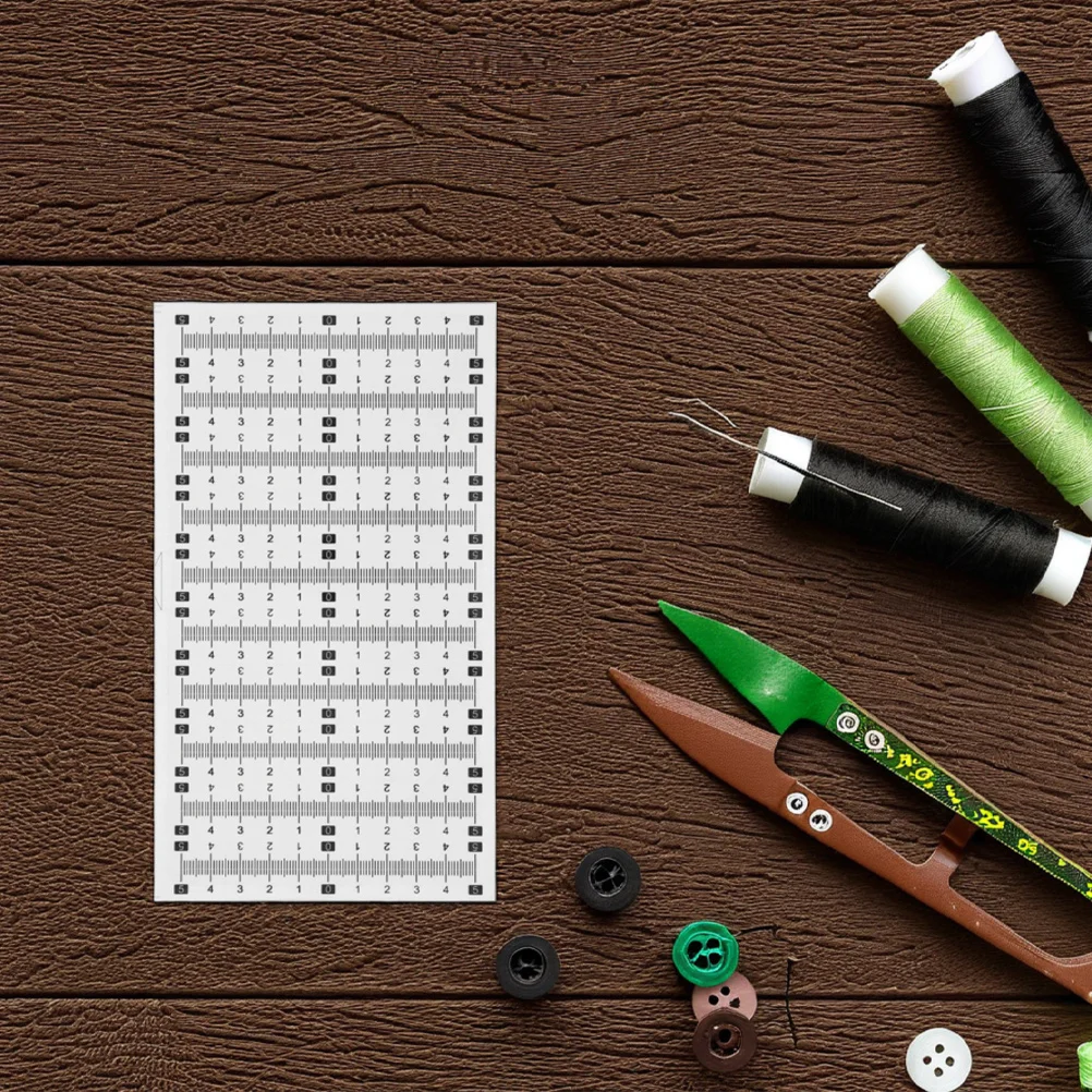 2 مجموعة لاصق دعم شريط القياس مسطرة ذاتية اللصق لزجة أشرطة القياس لطاولة صياغة النجارة منضدة #5