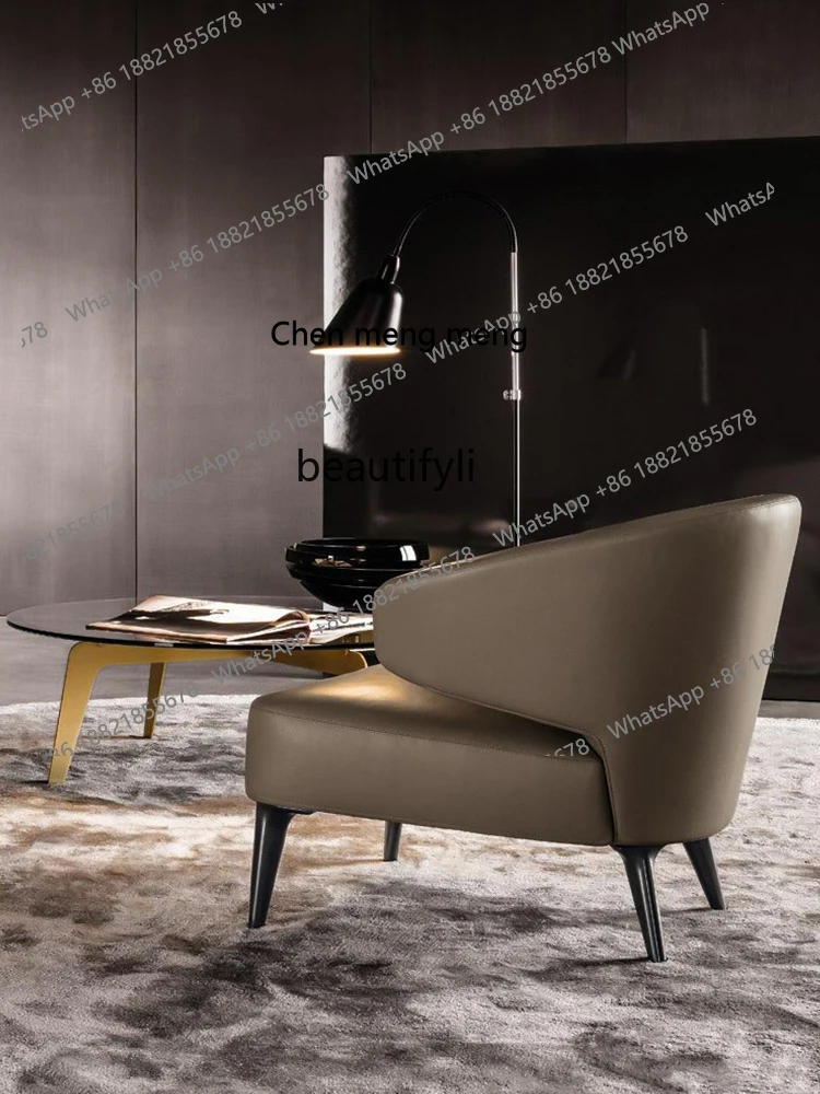 X كرسي الترفيه الكلاسيكي البسيط الإيطالي، شهادة الإقامة، حقيبة قماشية ناعمة، كرسي استراحة الغداء